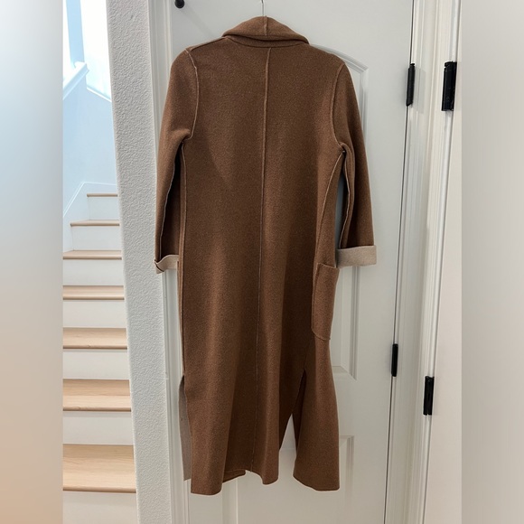 Aritzia The Group Babaton - Merino wool brown long coat - medium - Picture 3 of 3